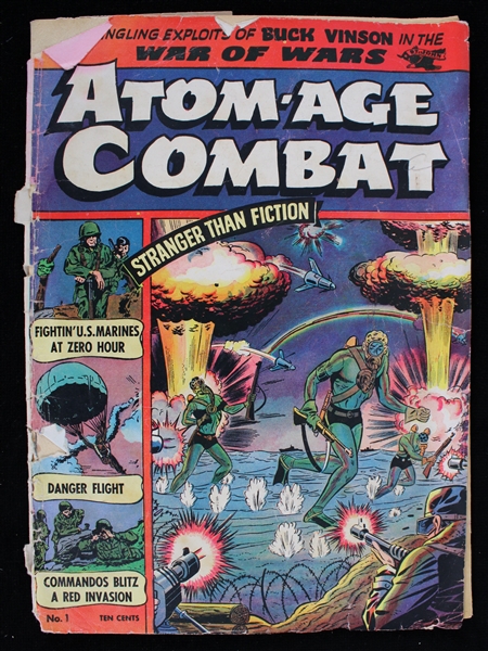 1952 Atom-Age Combat Vol 1 No 1 Comic St John Publishing Co. 