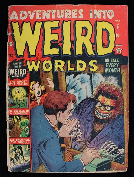 1952 Adventures into Weird Worlds No 6 Comic Animirth Comics Inc 
