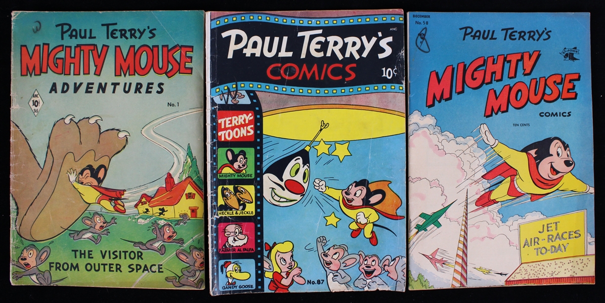 1951 Paul Terry Comics St John Publishing Corp (Lot of 3)