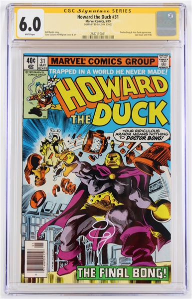 1979 Ed Gale Signed Howard the Duck #31 Marvel Comic (CGC Slabbed 6.0)