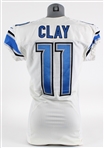 2015 Kaelin Clay Detroit Lions Road Jersey w/WCF Patch (MEARS LOA)