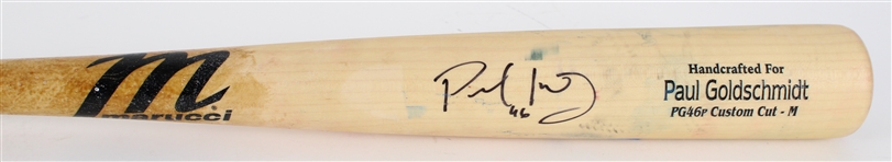 2022 Paul Goldschmidt St Louis Cardinals Signed Game Used Bat (JSA)(MEARS A9)