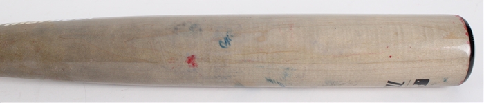 2025 Brandon Nimmo NY Mets Signed Game Used Bat (JSA)(MEARS A8)
