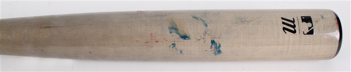 2025 Brandon Nimmo NY Mets Signed Game Used Bat (JSA)(MEARS A8)