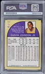 1990 Magic Johnson LA Lakers Signed NBA Hoops Card (PSA/DNA Slabbed) 