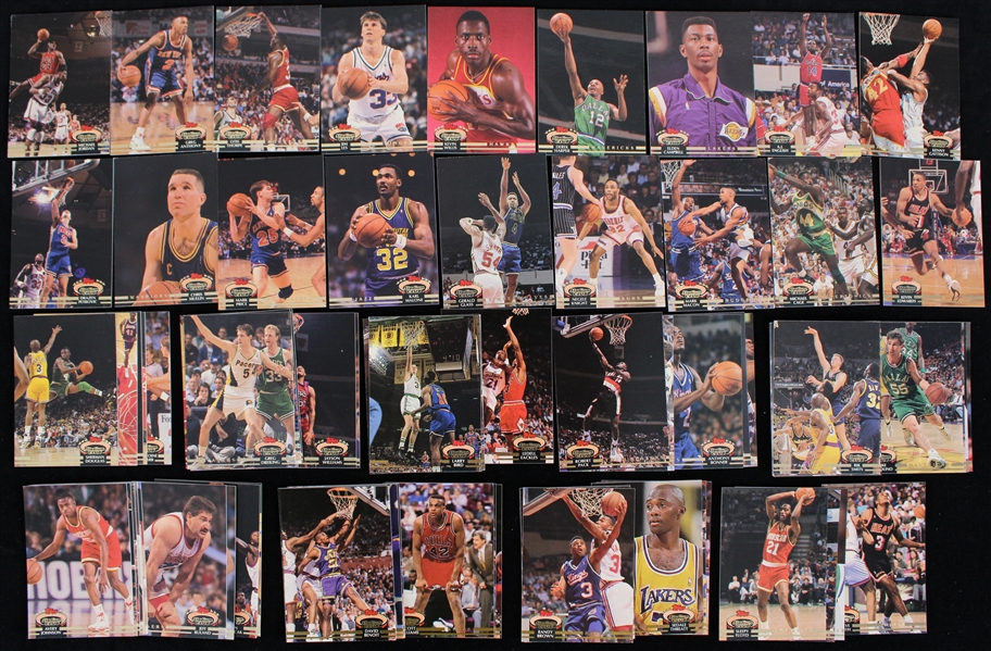 1992-93 Stadium Club Basketball 200 Card Complete Set 
