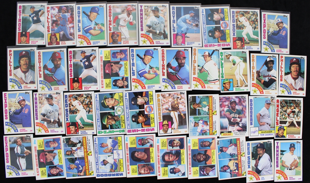 1984 Topps Singles Baseball Cards (Lot of 800+)