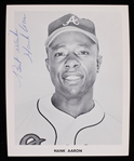 1954-74 Hank Aaron Milwaukee / Atlanta Braves Signed 4"x5" Photo (JSA)
