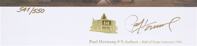 1999 Paul Hornung Green Bay Packers Signed 19X24 LE Lithograph (JSA) 