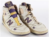 1987-88 James Worthy Los Angeles Lakers Signed New Balance 790 Game Worn Sneakers (MEARS LOA) *JSA*