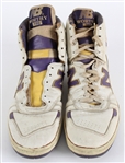 1987-88 James Worthy Los Angeles Lakers Signed New Balance 790 Game Worn Sneakers (MEARS LOA) *JSA*