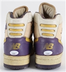 1987-88 James Worthy Los Angeles Lakers Signed New Balance 790 Game Worn Sneakers (MEARS LOA) *JSA*