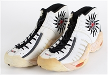 1997-98 Dennis Rodman Chicago Bulls Signed Converse Game Worn Sneakers (MEARS LOA) *JSA*