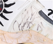 1997-98 Dennis Rodman Chicago Bulls Signed Converse Game Worn Sneakers (MEARS LOA) *JSA*