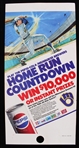 1978 Milwaukee Brewers Milwaukee Journal 15x21 Baseball Schedule w/ Pepsi Home Run Countdown 