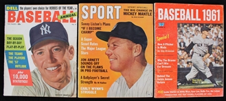 1957-62 Baseball and Sport Magazines (Lot of 3)
