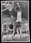 1972 Jim McDaniels Sonics Featuring Pete Maravich Hawks 9"x13" Photo 