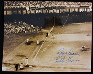 1951 Bobby Thomson & Ralph Branca Shot Heard Round the World Signed 8"x10" Photo (JSA) 