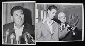 1960s Ted Williams Boston Red Sox 8"x10" Press Photos (Lot of 2)
