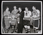 1955 Stan Musial St Louis Cardinals 8"x10" Photo Receiving Montreal Canadiens Jersey 