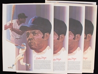 1979 Willie Mays San Francisco Giants 18"x24" Baseball Greats Coca Cola Prints (Lot of 9)  