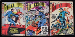 1951-55 Blackhawk Comics by Comic Favorites & Comic Magazines (Lot of 3)