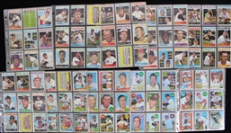 1957-72 Topps Baseball Trading Cards - Lot of 400+
