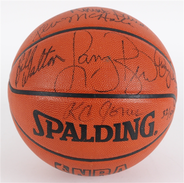 1986 NBA Champion Boston Celtics Multi Signed ONBA Stern Basketball w/ Larry Bird, Kevin McHale, Robert Parish, Bill Walton & More (JSA) 32/500
