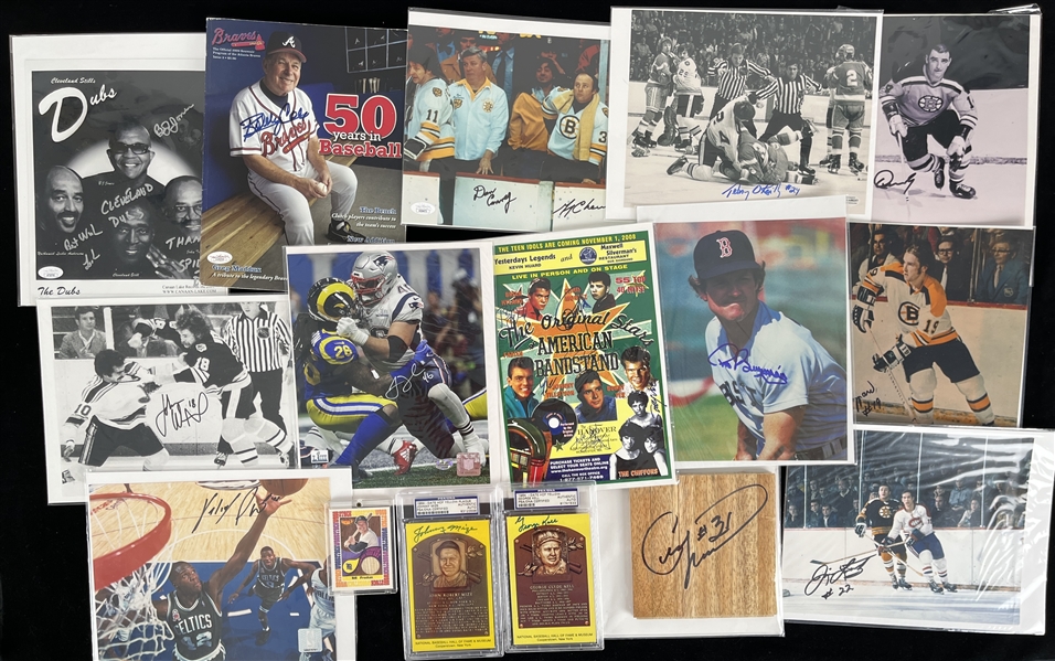 1960s-2000s Baseball, Basketball, Football, Hockey Signed 8"x10" Photos & more (Lot of 40+)
