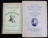 1876-1949 Washington at Valley Forge & Lincolns Gettysburg Address Manuscript (Lot of 2)