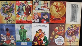 1929-1945 Football Programs (Lot of 24)
