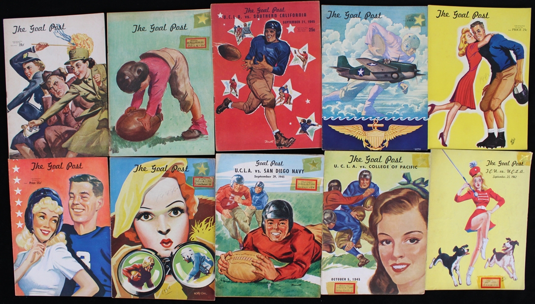 1940-1950 The Goal Post and The Pigskin Review (Lot of 25)