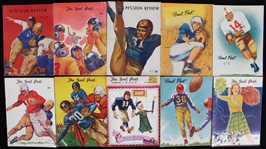 1940-1950 The Goal Post and The Pigskin Review (Lot of 25)