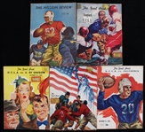 1940-1950 The Goal Post and The Pigskin Review (Lot of 25)