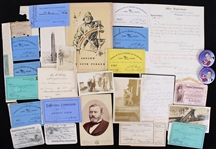 1860s-2000s Presidential Pinback Buttons, CDV, Admission to Electoral Commission & more (Lot of 26)