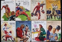 1940 Jackie Robinson UCLA Bruins The Goal Post Program Lot (Lot of 8)
