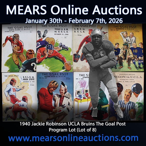 1940 Jackie Robinson UCLA Bruins The Goal Post Program Lot (Lot of 8)