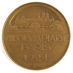 1924 Paris Olympic High-Grade 2 1/4" Participation Medal from the "Chariots of Fire" & Johnny Weissmuller Games