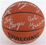 1971 NBA Champion Milwaukee Bucks Multi Signed Basketball w/ 10 Signatures Including Oscar Robertson, Bob Dandridge, Jon McGlocklin & More (JSA)