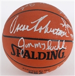 1971 NBA Champion Milwaukee Bucks Multi Signed Basketball w/ 10 Signatures Including Oscar Robertson, Bob Dandridge, Jon McGlocklin & More (JSA)