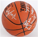1971 NBA Champion Milwaukee Bucks Multi Signed Basketball w/ 10 Signatures Including Oscar Robertson, Bob Dandridge, Jon McGlocklin & More (JSA)