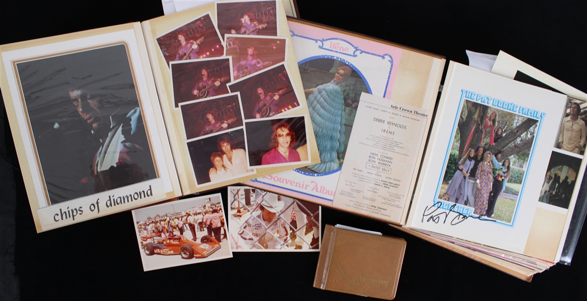 1970s-80s Neil Diamond & more Scrapbooks & Autograph Book (Lot of 3)
