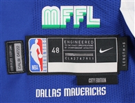 2022-23 AJ Lawson Dallas Mavericks Signed Game Worn City Edition Jersey (MEARS LOA)