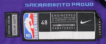 2020-21 Marvin Bagley III Sacramento Kings Game Worn Icon Edition Jersey (MEARS LOA)