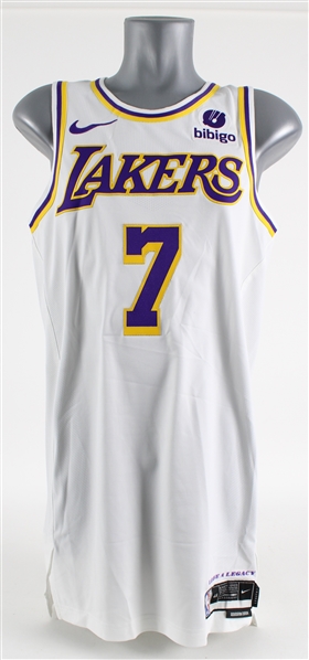 2023-24 Gabe Vincent Los Angeles Lakers Signed Game Worn Association Edition Jersey (MEARS LOA)