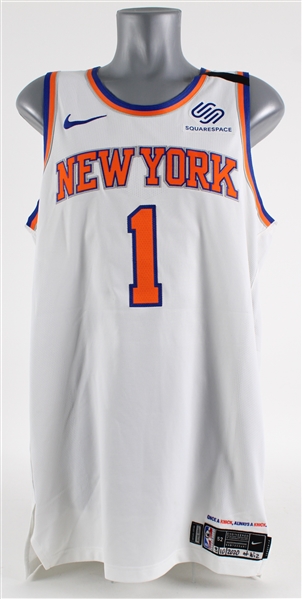 2020 (March 10th) Bobby Portis New York Knicks Signed Game Worn Association Edition Jersey (MEARS A5)