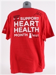 2008-09 Luol Deng Chicago Bulls Signed Heart Health Night Warm Up Shirt (MEARS LOA / Bulls LOA)