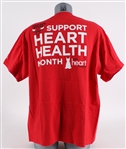 2008-09 Ben Gordon Chicago Bulls Signed Heart Health Night Warm Up Shirt (MEARS LOA / Bulls LOA)