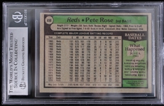 1979 Pete Rose Cincinnati Reds #650 Topps Slabbed Card (Beckett 5.5 EXCELLENT+) 