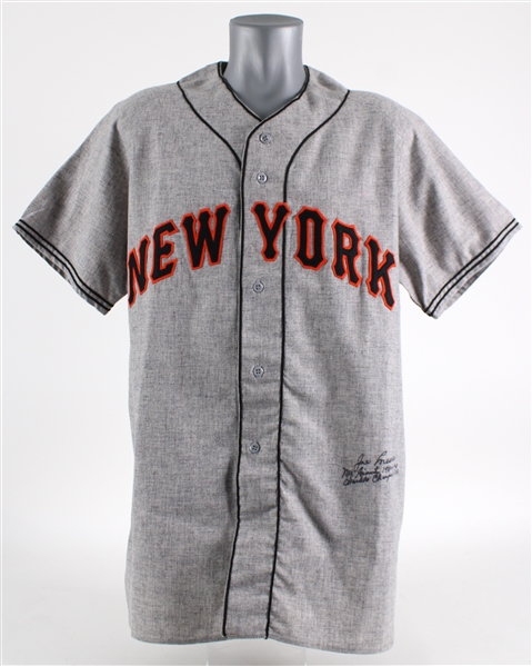 1930-41 Joe Moore NY Giants Signed Post Retirement Jersey (JSA)